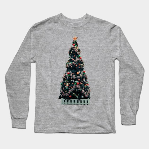 Boardwalk Christmas Long Sleeve T-Shirt by Enzwell